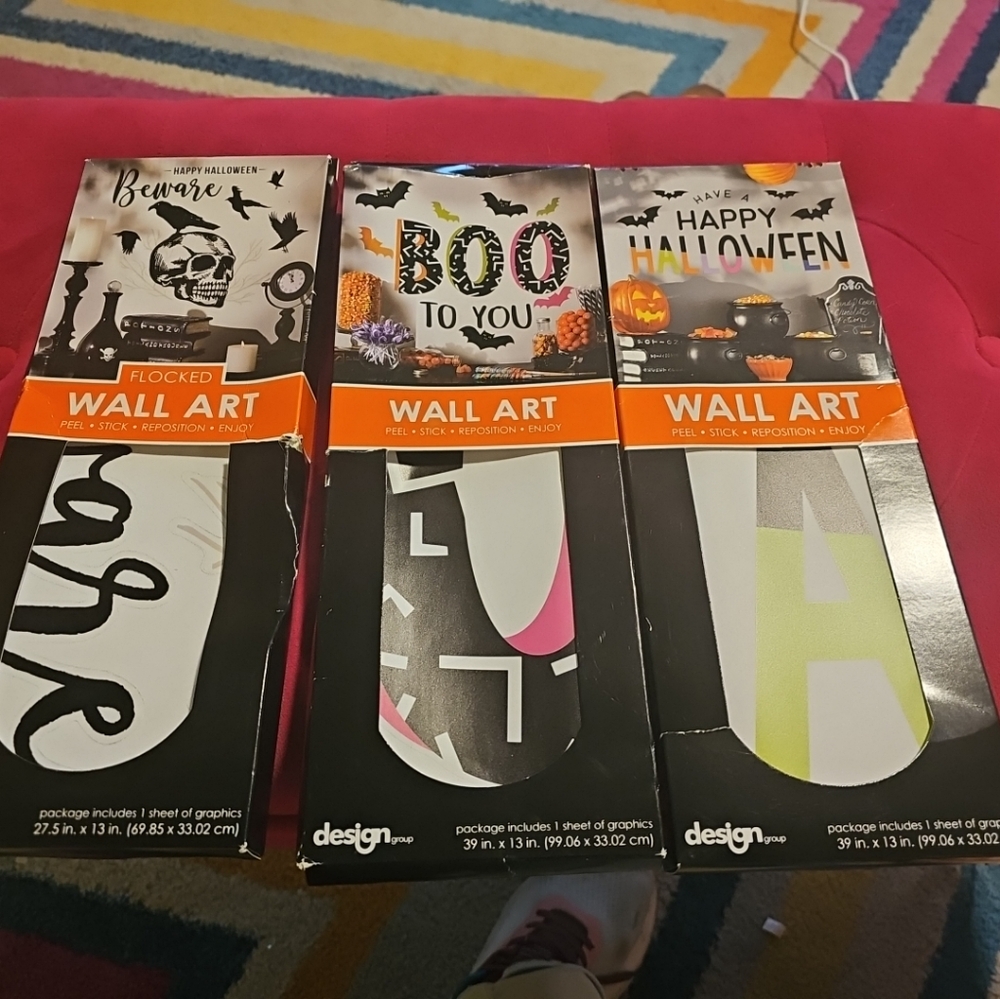 NIP Design Group Wall Art "BOO To You" "Have A Happy Halloween" "Beware"